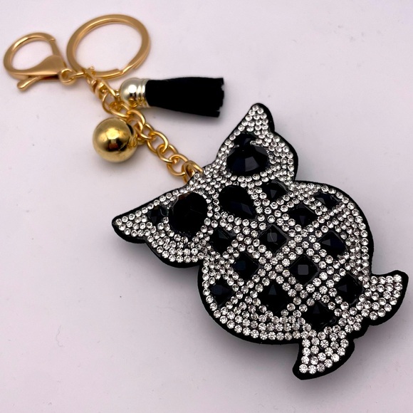 CRYSTAL OWL | Bag Charm | Keychain (Brand New!) 💘 - Picture 1 of 8